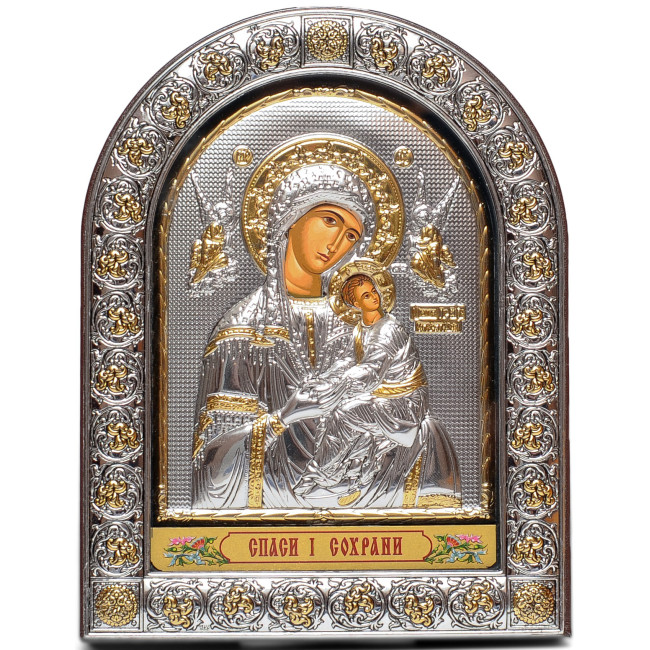 Ікони на весілля Ісус Христос і Богородиця Неустанної Помочі 21,5х16,5см EPZ4-001-8AG-BR/P Вінчальні Ікони