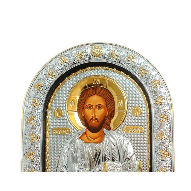 Ікони на весілля Ісус Христос і Вишгородська Богородиця 21,5х16,5см EPZ4-001-7AG-BR/P Вінчальні Ікони