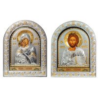 Ісус Христос і Вишгородська Богородиця 21,5х16,5см