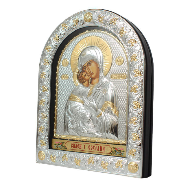 Ікони на весілля Ісус Христос і Вишгородська Богородиця 21,5х16,5см EPZ4-001-7AG-BR/P Вінчальні Ікони