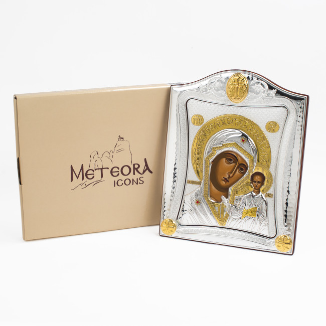 Ікони на весілля Ісус Христос і Казанська Божа Матір 15,5x19,5см  MA/E3407-06/2X Вінчальні Ікони