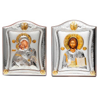Ісус Христос і Вишгородська Богородиця 20x25см