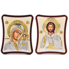 Ісус Христос і Казанська Божа Матір 12х15см