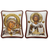 Ісус Христос і Казанська Божа Матір 15x20см