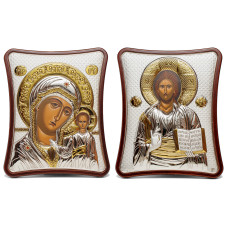 Ісус Христос і Казанська Божа Матір 12х15см