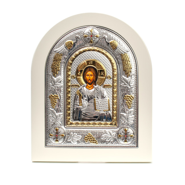 Ікони на весілля Ісус Христос і Вишгородська Богородиця 29х24см MA/E3107-10/WH-AX Вінчальні Ікони