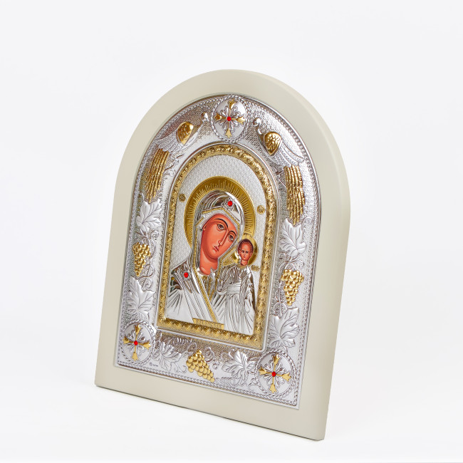 Ікони на весілля Ісус Христос і Казанська Божа Матір 18x22см MA/E3107-06/WH-BX Вінчальні Ікони