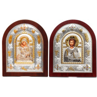 Ісус Христос і Кікстка Божа Матір 29х24см