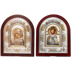 Ісус Христос і Казанська Божа Матір 18x22см
