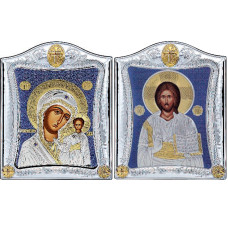 Ісус Христос і Казанська Божа Матір 20x25см