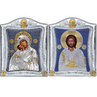Ісус Христос і Вишгородська Богородиця 20x25см