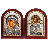 Ісус Христос і Казанська Божа Матір 15х19см