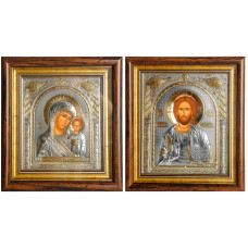 Ісус Христос і Казанська Божа Матір 25,7х23,3см