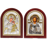 Ісус Христос і Богородиця Неустанної Помочі 15х19см