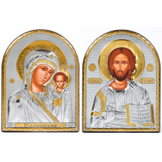 Ісус Христос і Казанська Божа Матір 16,3х21,3см