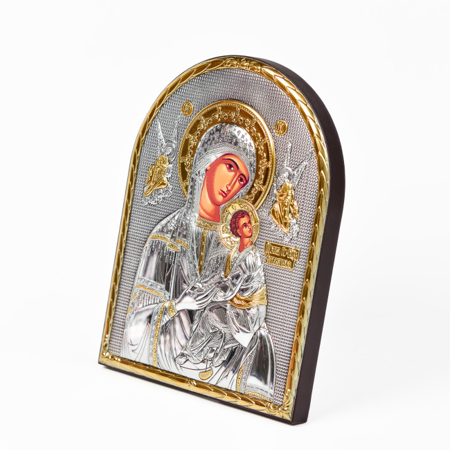 Ікони на весілля Ісус Христос і Богородиця Неустанної Помочі 16,3х21,3см EP5-001-8XG/P Вінчальні Ікони