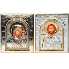 Ісус Христос і Казанська Божа Матір 11,3х13см