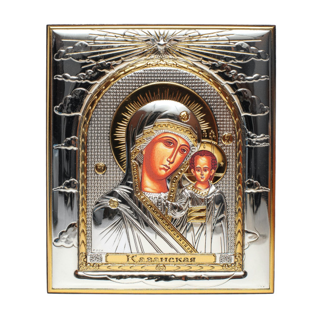 Ікони на весілля Ісус Христос і Казанська Божа Матір 11,3х13см EP443-001-4XG/P Вінчальні Ікони