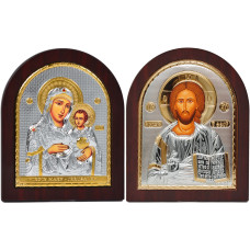 Ісус Христос і Єрусалимська Богородиця 10,7х12,8см