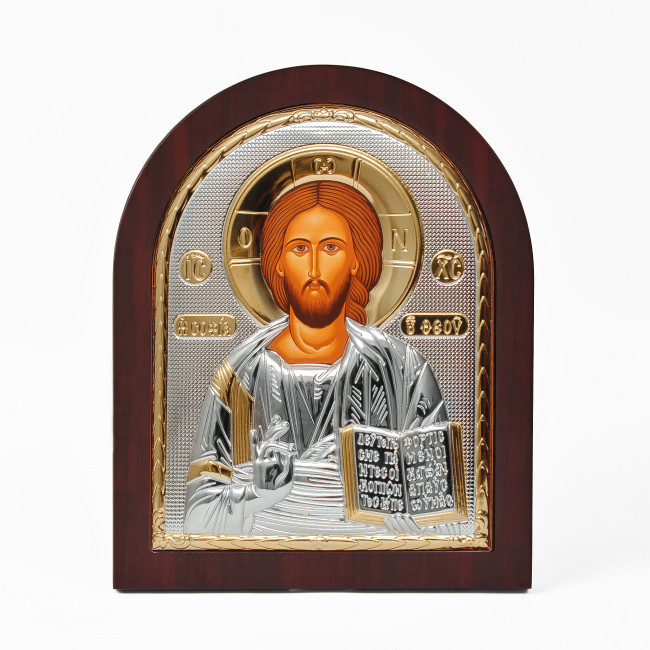 Ікони на весілля Ісус Христос і Богородиця Неустанної Помочі 10,7х12,8см EP3-001-8XAG/P Вінчальні Ікони