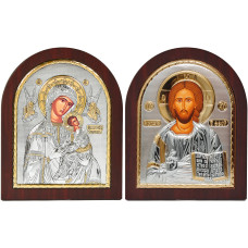 Ісус Христос і Богородиця Неустанної Помочі 10,7х12,8см