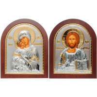Ісус Христос і Вишгородська Богородиця 10,7х12,8см