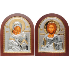 Ісус Христос і Вишгородська Богородиця 20х25см