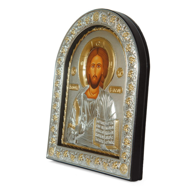 Ікони на весілля Ісус Христос і Вифлеємська Богородиця 26х21см EPZ5-001-21AG-BR/P Вінчальні Ікони