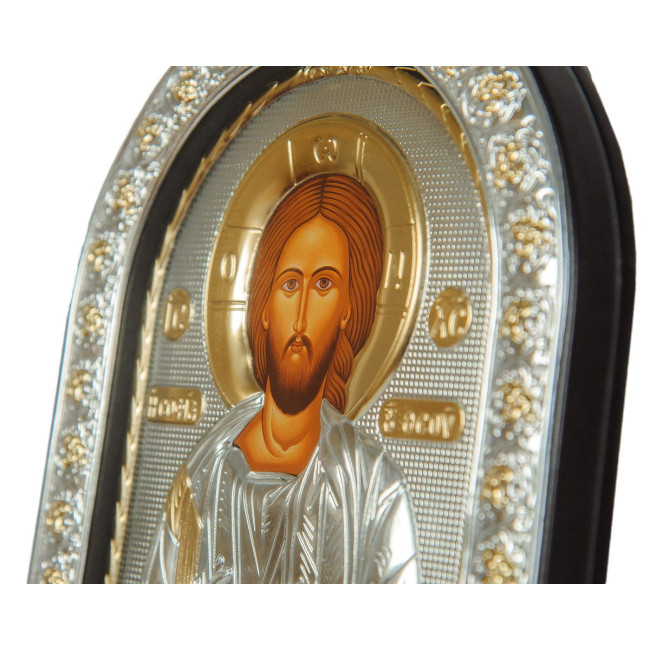 Ікони на весілля Ісус Христос і Вифлеємська Богородиця 26х21см EPZ5-001-21AG-BR/P Вінчальні Ікони