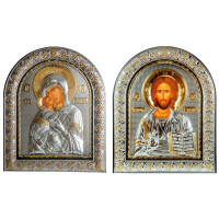 Ісус Христос і Вишгородська Богородиця 26х21см