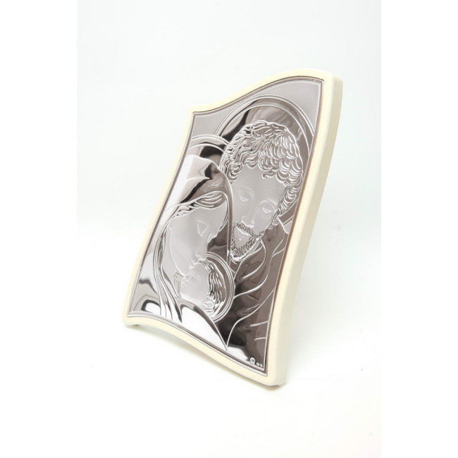 Свята Родина 26,5x34,5см срібна італійська ікона MA/E904/1WH