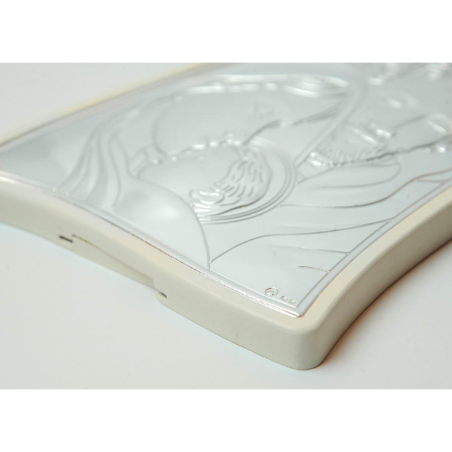 Свята Родина 26,5x34,5см срібна італійська ікона MA/E904/1WH