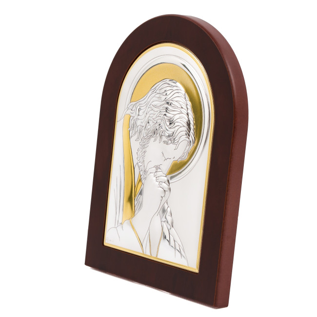 Молитва Ісуса 10x14см срібна італійська ікона MA/E1125DX