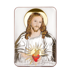 Срібна Ікона Пресвяте Серце Ісуса 15X21см MB/E982/2-C