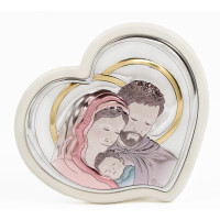 Срібна Ікона Свята Родина 11x12см MA/E909/4WH-C