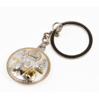 Брилок із зображенням Св. Миколая 3,2см для ключів в машину