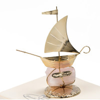 Ювелірна Статуетка Золотий Човник 10,5cm h