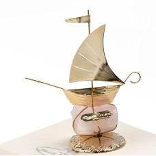 Ювелірна Статуетка Золотий Човник 10,5cm h