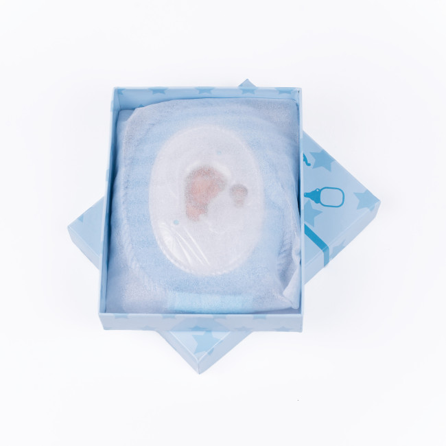 Икона детская Владимирская Божья Матерь 10х12,5см MA/DM1110-LC на синий подушечке с музыкой для мальчика