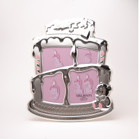 Рамка колаж Срібна 30х20см для дівчинки