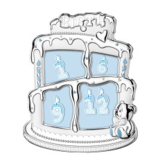 Фоторамка колаж Срібна 25х30см для хлопчика