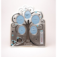 Фоторамка колаж Срібна 25х30см для хлопчика