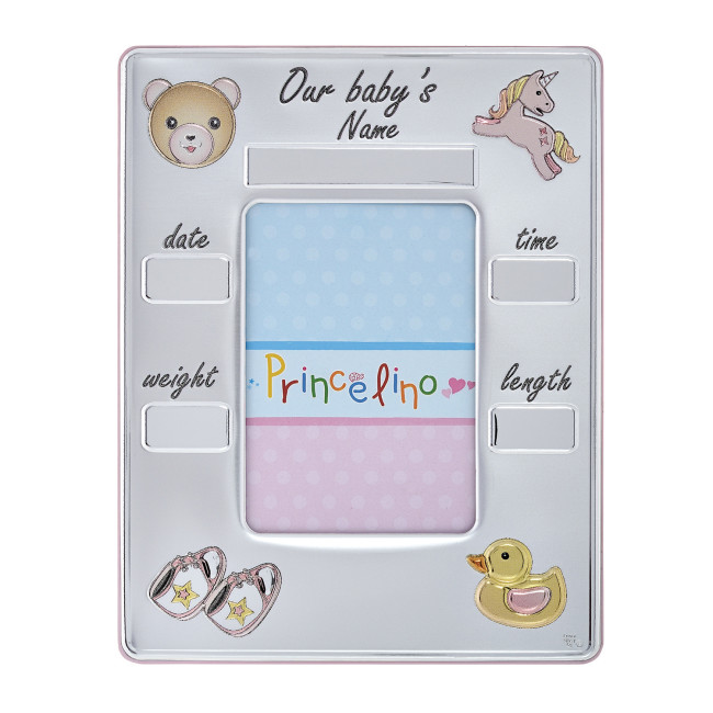 Срібна Фоторамка Дитяча 9x13 для дівчинки MA/142-R