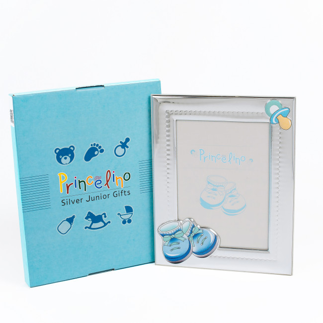 Фоторамка Дитяча 20х24 срібна подурнкова для хлопчика MA/272B-C
