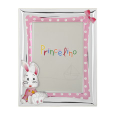 Рамка для фото 20х24 для дівчинки срібна