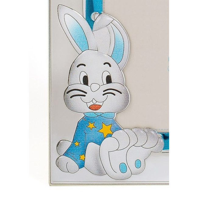 Рамка для Фото Дитяча 20х24 в сріблі з емалью для хлопчика MA/271B-C