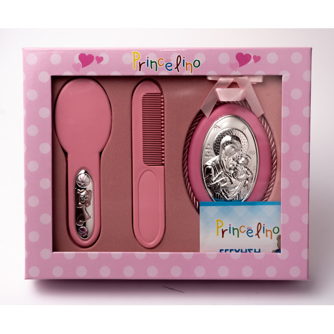Подарочный набор: расческа, гребень для волос и иконка для девочки MA/SL003-R
