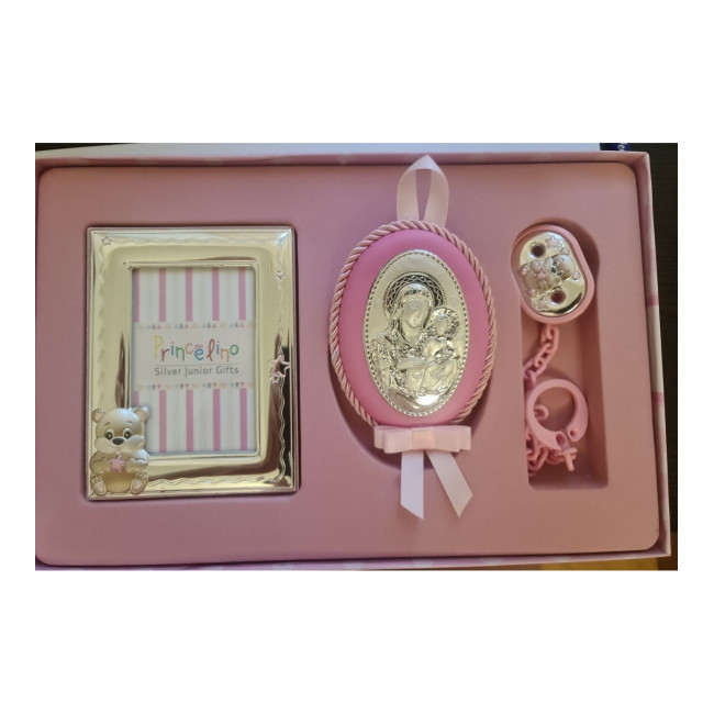 Набір подарунковий дівчинці 19x29,5см Фоторамка Іконка та Тримач для пустишки MA/SA139R