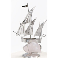 Фигурка Серебряного Корабля h 11,5cm ювелирная NF/116-6