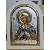 Семистрільна Ікона 15x21см аркової форми на білому дереві